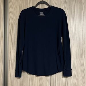 Time and Tru Women's Long Sleeve Tee - Navy